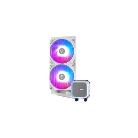 ENFRIAMIENTO LIQUIDO MSI MAG CORELIQUID A13 240 PARA CPU 2X120MM HASTA 2000RPM BLANCO (MAG CORELIQUID A13 240 WHITE)